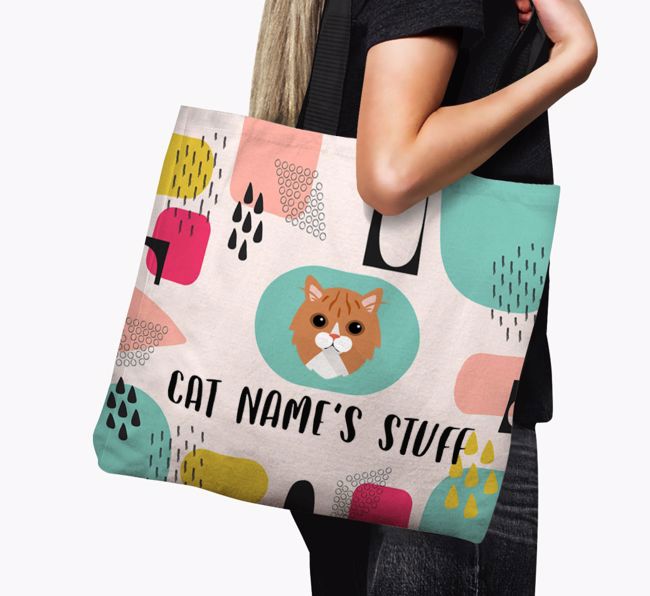 Abstract {dogsName}'s Stuff - Personalized {breedFullName} Canvas Bag